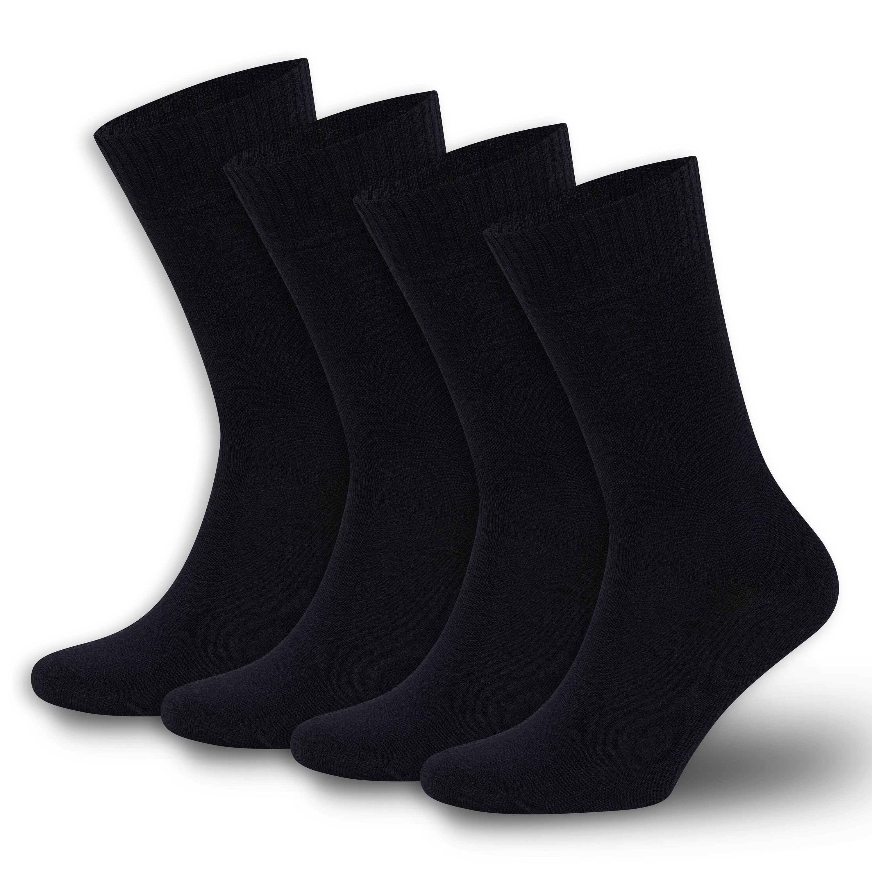 Men’s & Women’s Bamboo Diabetic Crew Socks 4-Pack