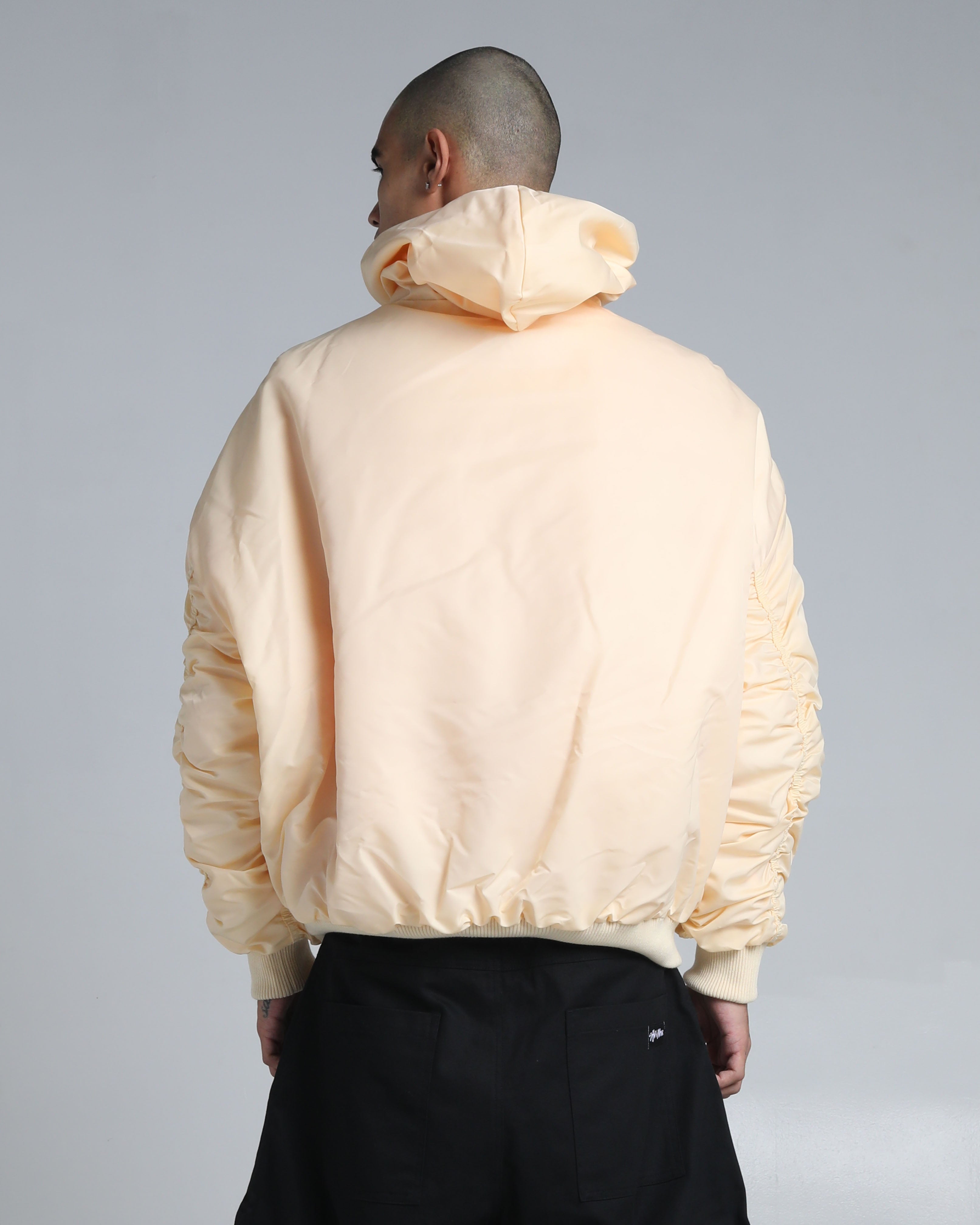 Nylon No-Zip Pullover Bomber