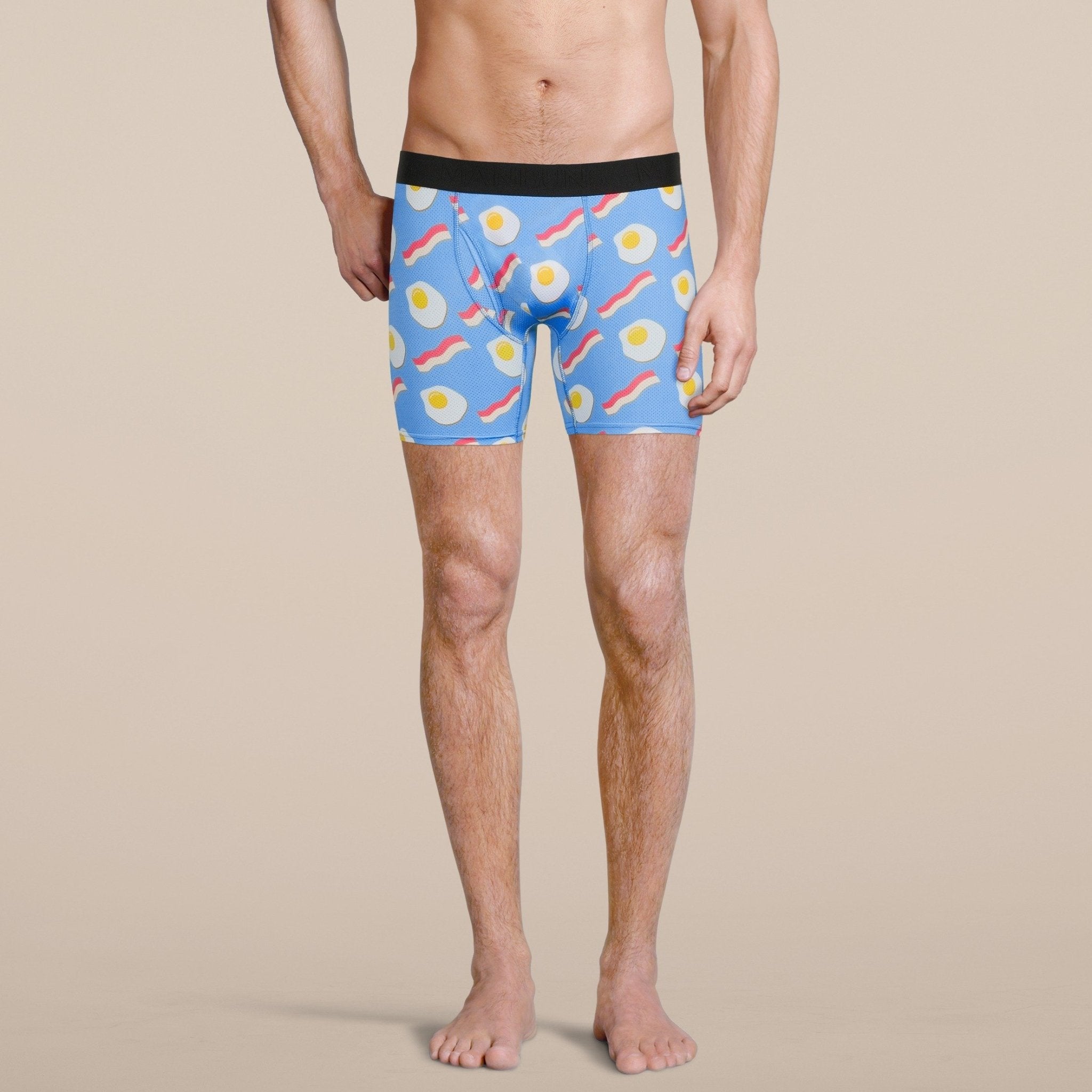 Men's Bacon and Eggs Boxer Brief Underwear
